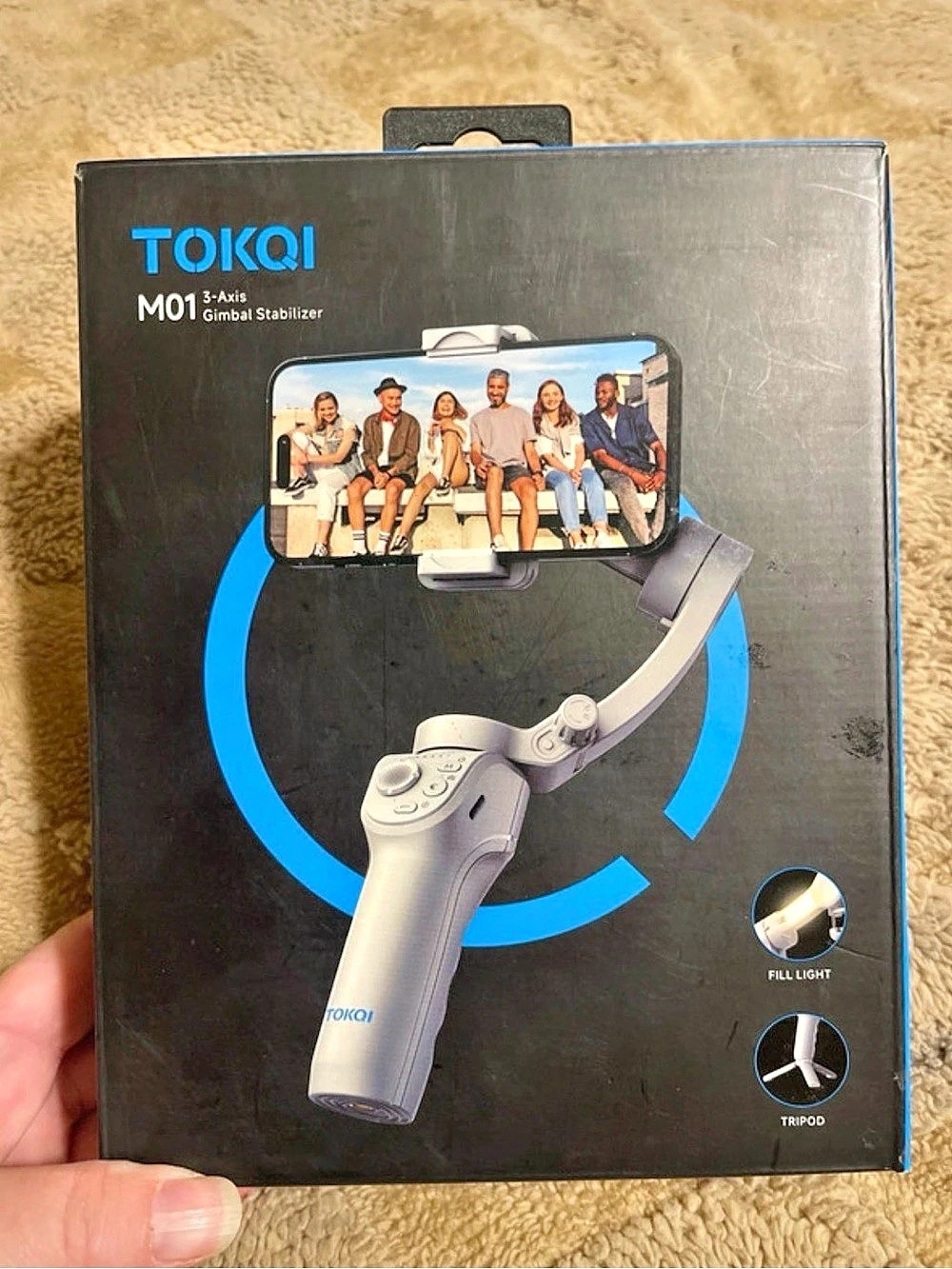 TOKQI M01 3-Axis Smartphone Gimbal Gray Like New